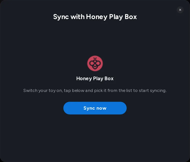 Tap Sync now, pick your toy
